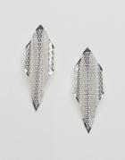 Weekday Chainmail Earrings - Silver