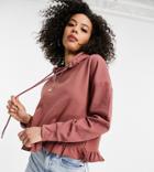 Influence Tall Frill Hem Hoodie In Rose Pink - Part Of A Set