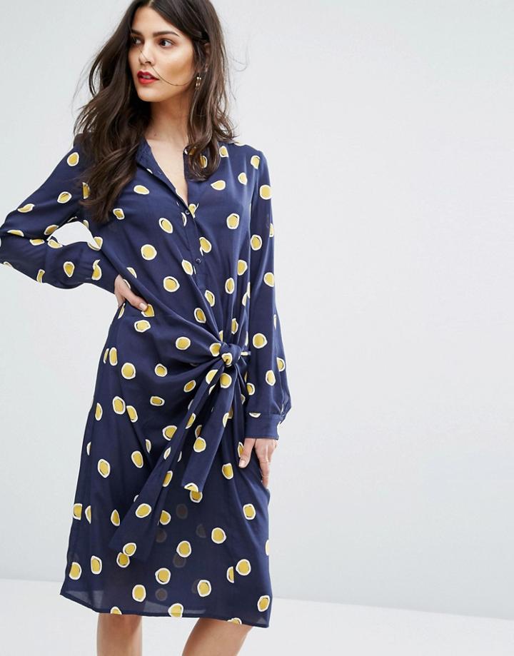 Max & Co Dispensa Spot Tie Dress - Multi
