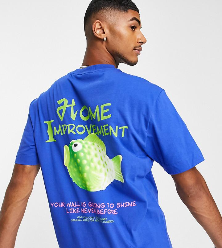 Collusion T-shirt With Print In Blue