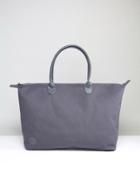 Mi-pac Canvas Weekender Bag In Charcoal Canvas - Gray