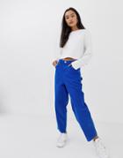 Asos Design Maternity Long Sleeve Smock Top With Tie Detail-white