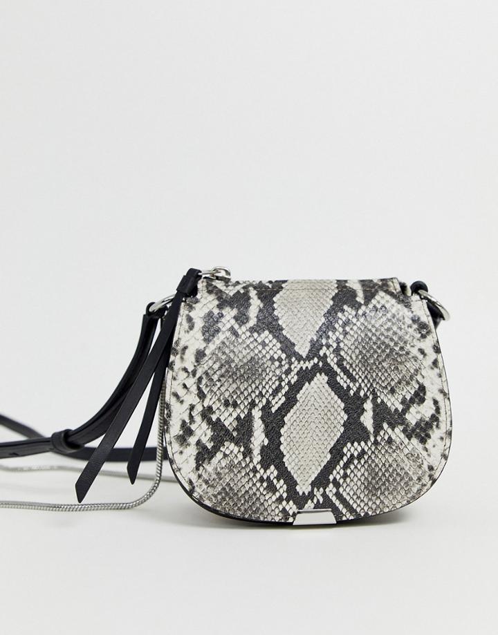 Allsaints Mini Snake Cross Body-black