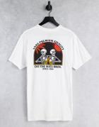 Vans Off The Wall Bros Back Print T-shirt In White
