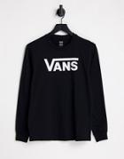 Vans Flying V Long Sleeve T-shirt In Black