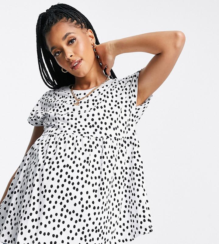 Asos Design Maternity Nursing Smudge Print T-shirt-green