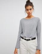 Blend She Kim Fine Knit Sweater - Gray