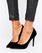 Shoelab Velvet Pumps - Black