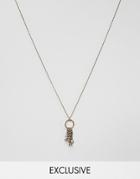 Reclaimed Vintage Inspired Necklace With Charm In Gold Exclusive At Asos - Gold