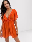 Unique21 Sundress Cover Up-orange