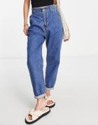Mango Straight Leg Jeans In Blue