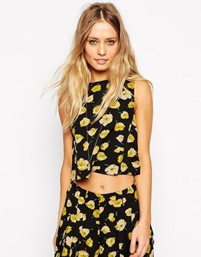 Asos Co-ord Printed Tank In Buttercup Print - Floral