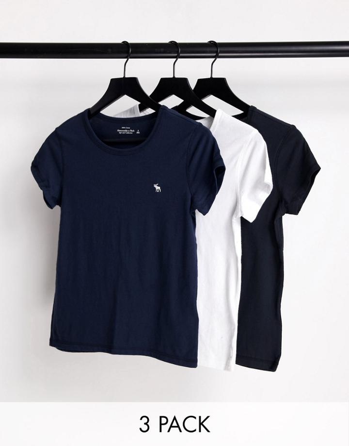 Abercrombie & Fitch Short Sleeve Crew Neck Tee Multipack In Multi