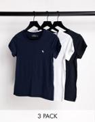 Abercrombie & Fitch Short Sleeve Crew Neck Tee Multipack In Multi