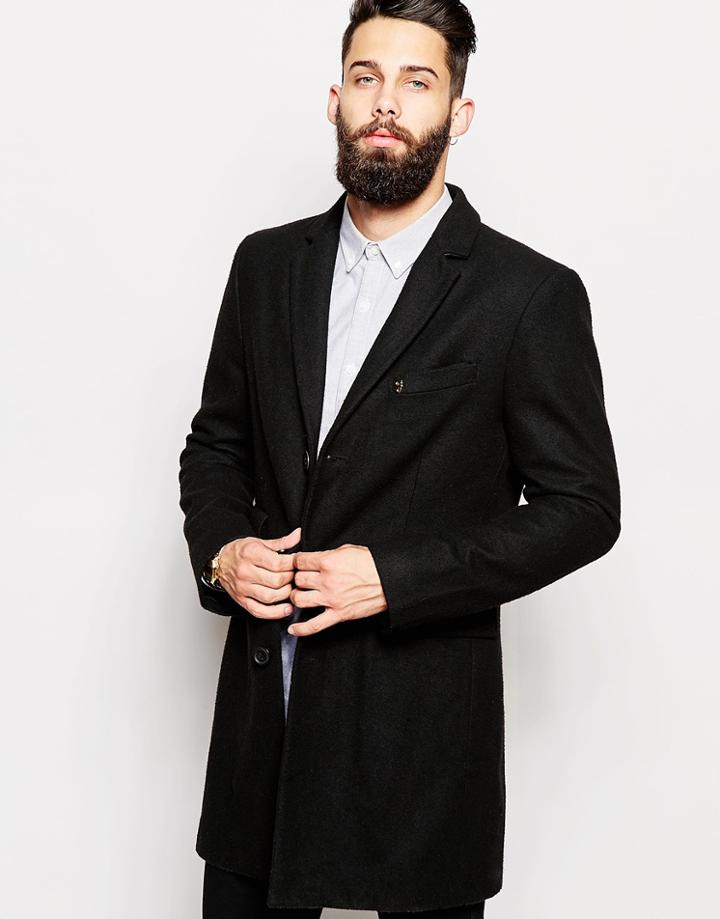 Farah Overcoat - Black