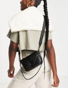 Aldo Unila Cross Body Bag In Black Quilting