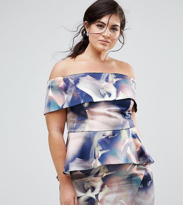 Coast Curve Two-piece Printed Bardot Top - Multi