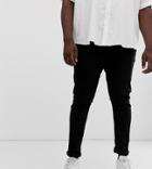 Asos Design Plus Recycled Super Skinny Jeans In Black - Black