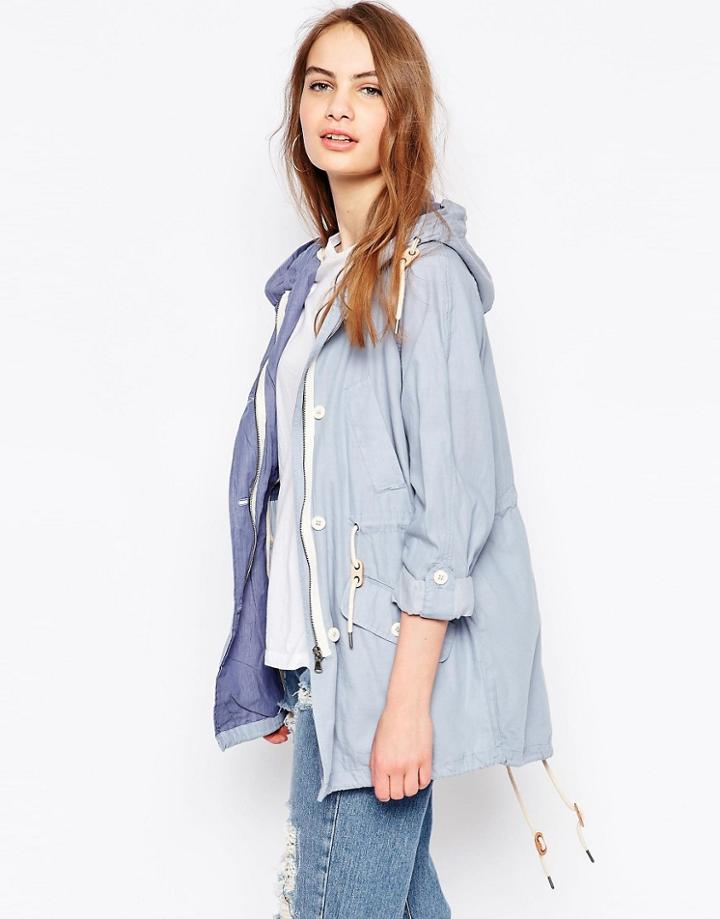 Parka London Chambray Parka - Light Blue
