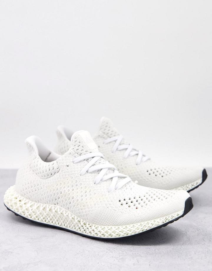 Adidas Running 4d Futurecraft Sneakers In Chalk White