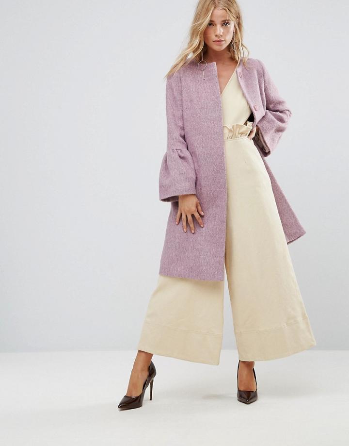 Helene Berman Trumpet Sleeve Coat - Pink