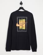 Nike Soccer Back Print Graphic Long Sleeve T-shirt In Black