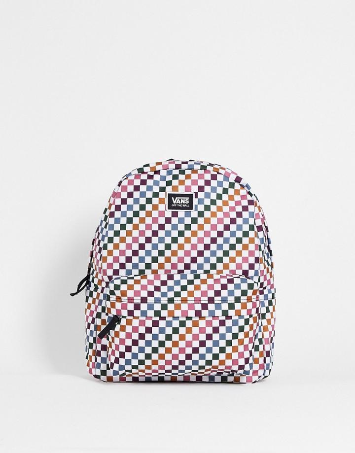 Vans Old Skool H20 Backpack In Dusted Plaid-multi