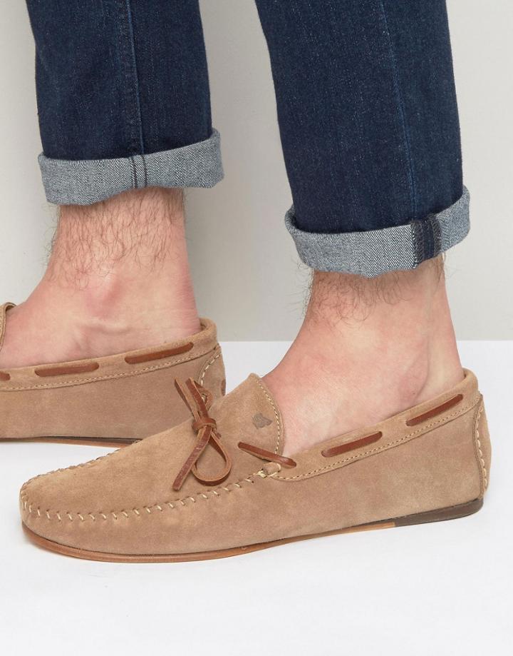 Bobbies Le Fanfaron Suede Loafers - Beige