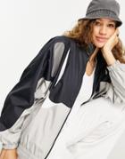 Nike Air Max Day Woven Track Jacket In Black And Gray