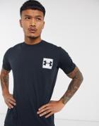 Under Armour Training Back Box Logo T-shirt In Black