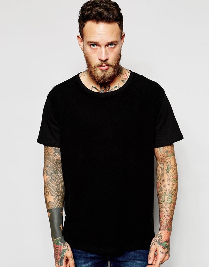 Dr Denim Russ T-shirt Black Reverse - Black Reverse