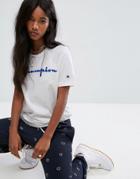 Champion Oversized T-shirt With Front Logo - White
