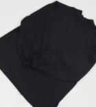 Asos Design Curve Oversized Lightweight Sweatshirt With Turtleneck And Seam Detail In Black