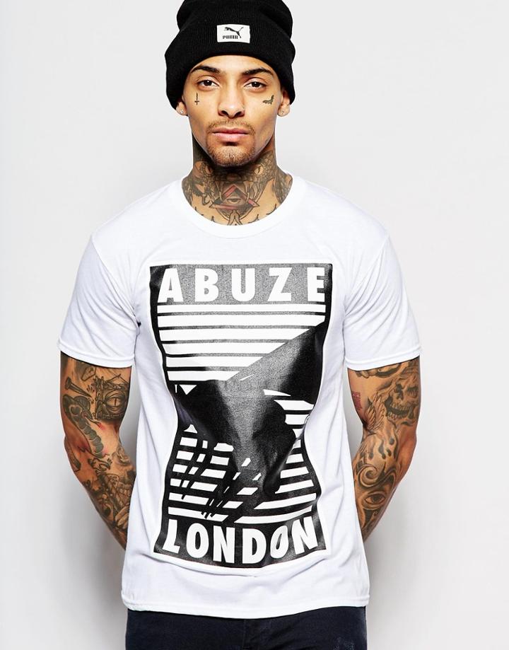 Abuze London T-shirt Box Wasp - White