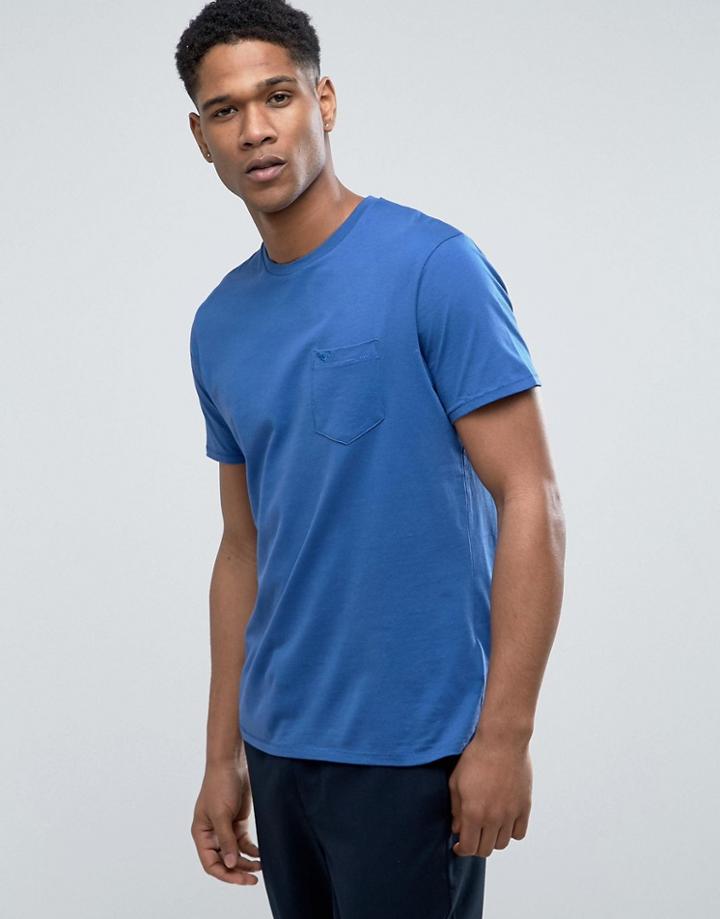 Threadbare Marl Pocket T-shirt - Navy