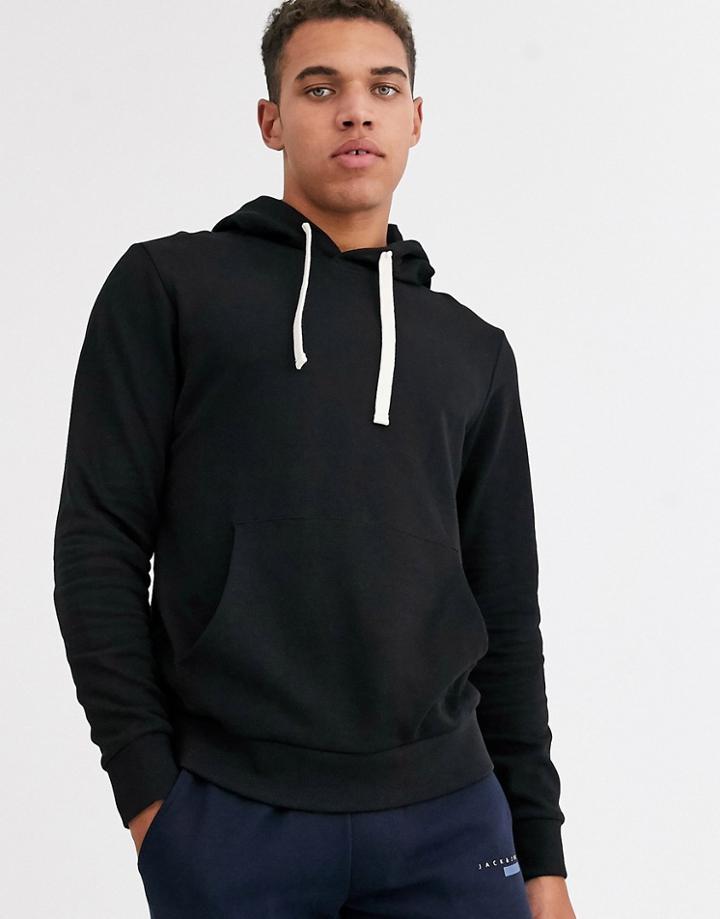Jack & Jones Essentials Overhead Hoodie In Black
