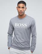 Boss By Hugo Boss Sweat Top With Crew Neck - Gray