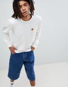 Brixton Fang Long Sleeve T-shirt With Sleeve Print - White