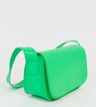 My Accessories London Green Neon Shoulder Bag - Green