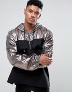 Jaded London Overhead Jacket In Silver - Gray