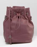 Matt & Nat Drawstring Bucket Bag - Purple