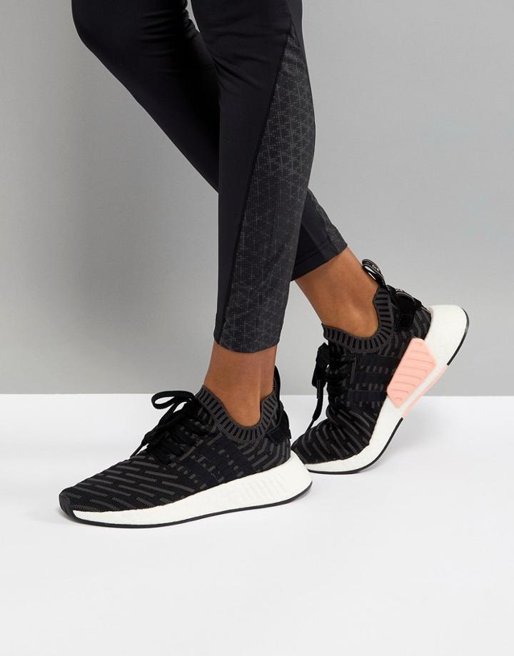 Adidas Nmd R2 Primeknit Utility Running Sneaker - Black