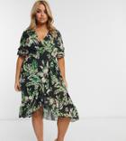 Unique 21 Hero Plus Tropical Cross Over Mini Beach Dress-multi