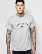 Fjallraven T-shirt With Trekking Equipment Logo Print In Gray - Gray