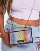 Steve Madden Bwonders Crossbody Bag With Chain Handle In Rainbow-multi