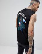 Another Influence Paradise Back Print Tank - Black
