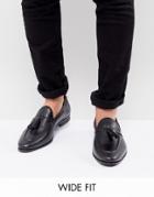 Kg By Kurt Geiger Wide Fit Rochford Tassel Loafers-black