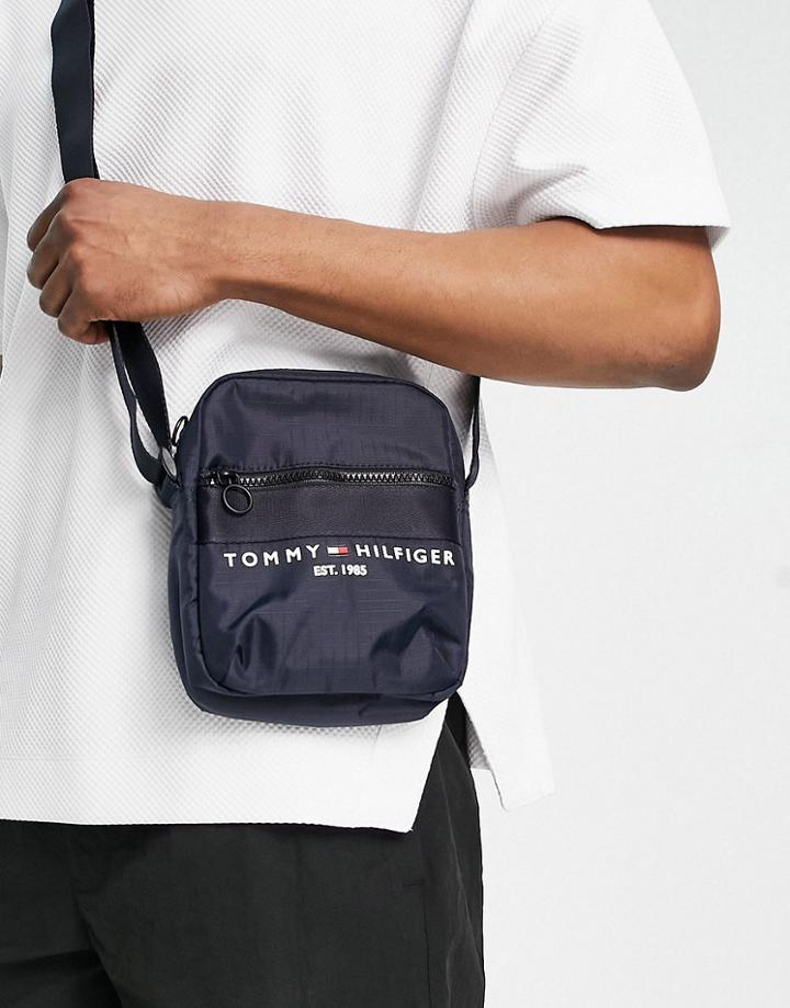 Tommy Hilfiger Established Mini Reporter Cross Body Bag In Navy