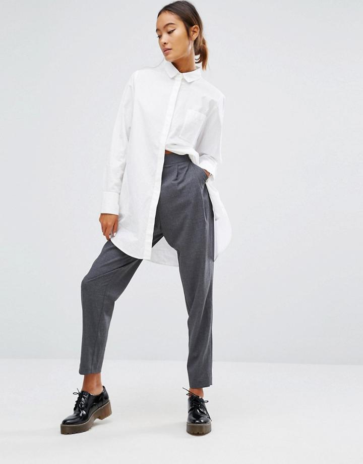 Monki Peg Pant - Gray