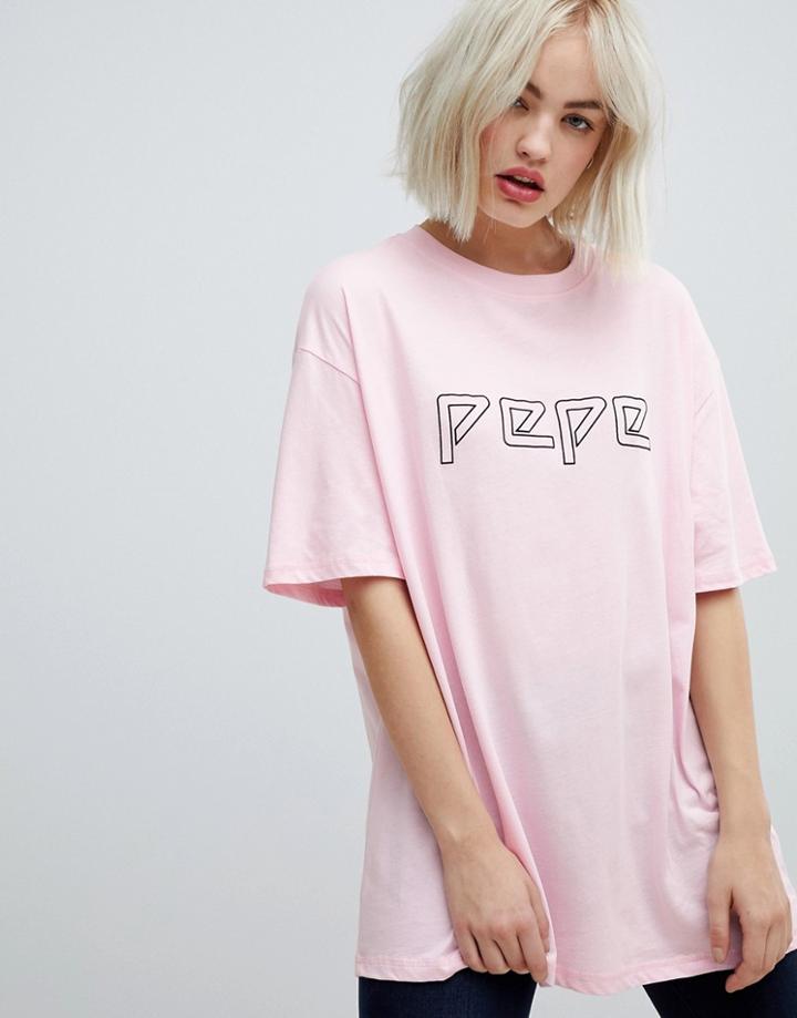 Pepe Jeans Eloise Logo T-shirt - Pink